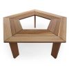 Wrap Around Tree Bench - 5-Sided 52" Duty Outdoor Bench