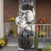 Large Halloween Cemetery Arch with LED Lights