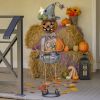 42.5" Tall Pumpkin Witch with Jack-O-Lantern Candy Holder Halloween Decoration