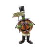 28.25" Tall Top Hat Jack-O-Lantern Figurine with BOO Sign