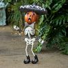 Set of 3 Small Iron Skeleton Mariachi Figurines "Tres Marlonis"