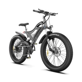 AOSTIRMOTOR 26" 750W Electric Bike Fat Tire 48V 15AH Removable Lithium Battery for Adults RT