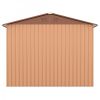 8' x 8' Outdoor Storage Shed, Metal Garden Shed with Double Sliding Doors, 4 Air Vents, Tool Storage House Shed for Yard, Patio, Lawn, Coffee