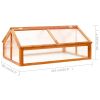 Greenhouse Brown 44.8"x31.4"x19.6" Firwood