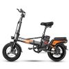 Electric Bike 400W Electric Commuter Bikes;  Folding Mini Ebike 14'' Electric Bicycle with 48V 20Ah Battery;  21MPH Adults/Teens City E Bike