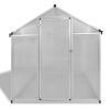 Reinforced Aluminum Greenhouse with Base Frame 49.5ft²