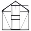 Greenhouse with Base Frame Anthracite Aluminum 51.1 ft²