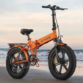 ENGWE EP-2PRO 48V13Ah 45km/h 20 Inch Fat Tire 750W Mountain Electric Bicycle (Color: dark orange)