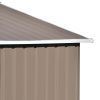 Patio 6ft x4ft Bike Shed Garden Shed; Metal Storage Shed with Lockable Door; Tool Cabinet with Vents and Foundation for Backyard; Lawn; Garden