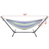 Free shipping  Hammock & Steel Frame Stand Swing Chair Home/Outdoor Backyard Garden Camp Sleep YJ